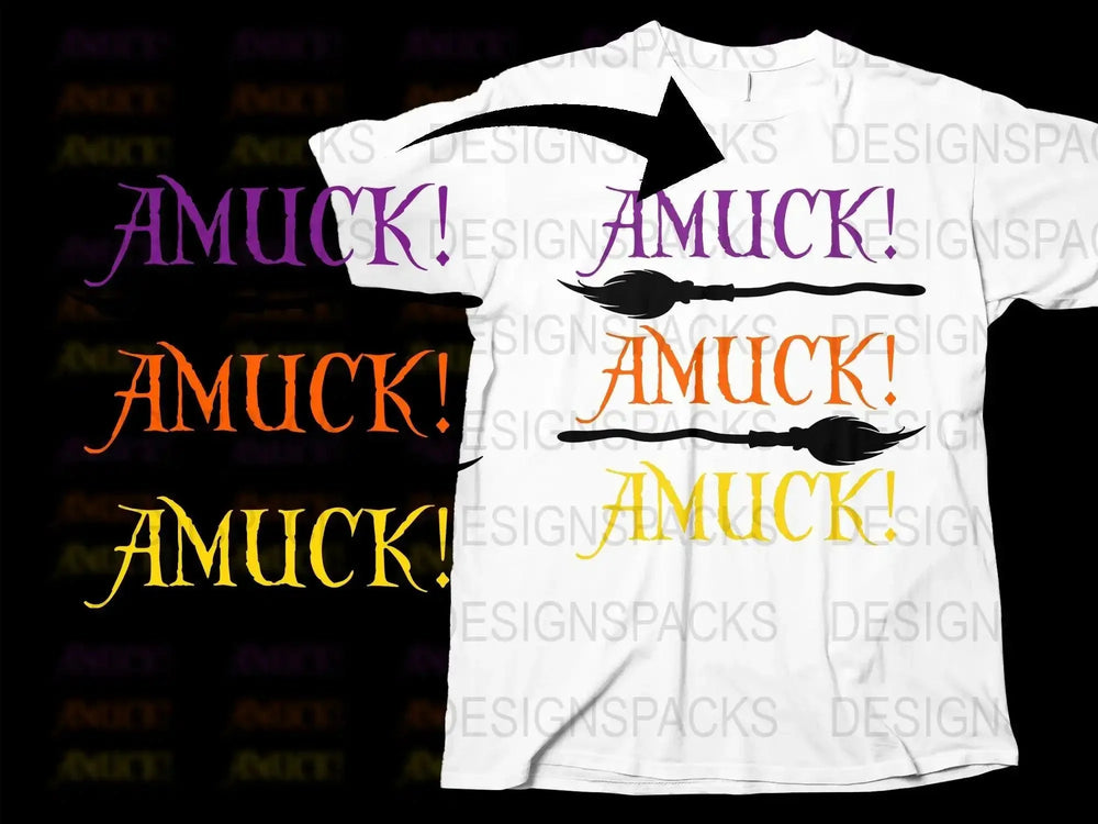 Amuck! Halloween Sanderson Sisters Hocus Pocus Png Digital Download