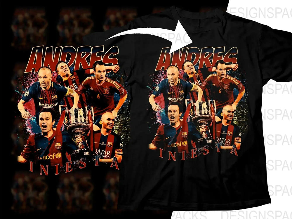 Andres Iniesta Legendary Soccer Player Soccer Png Digital Download
