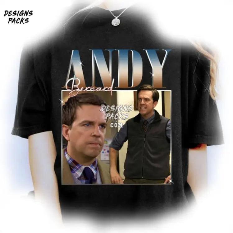 Andy Bernard Homage The Office Sitcom Vintage Png Design