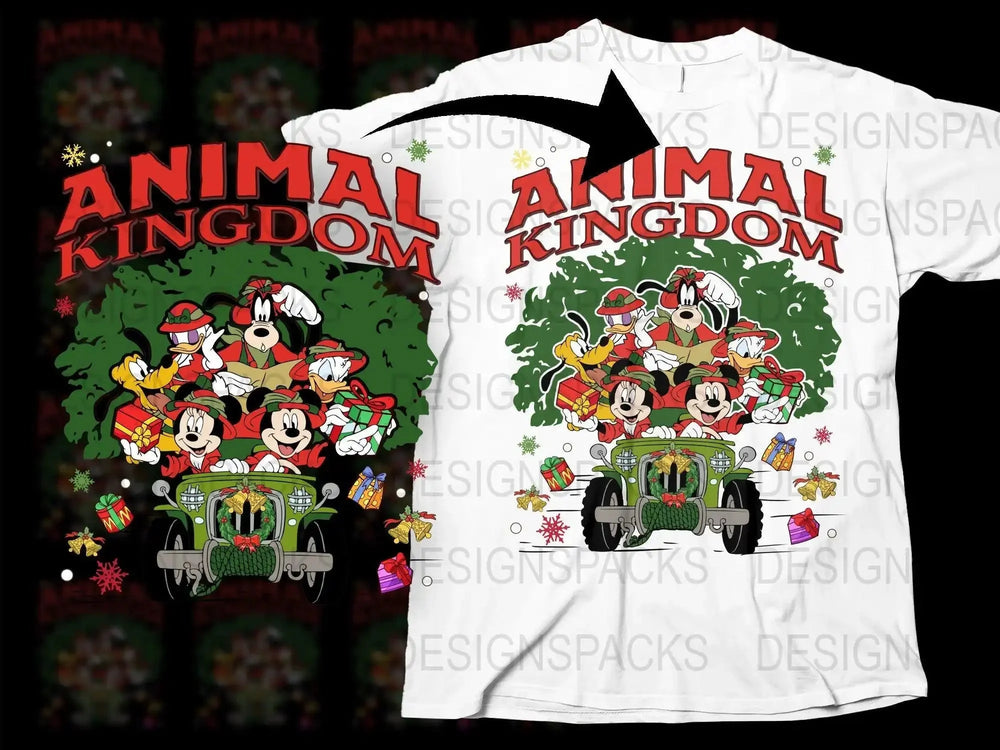Animal Kingdom Mickey and Friends Png Digital Download