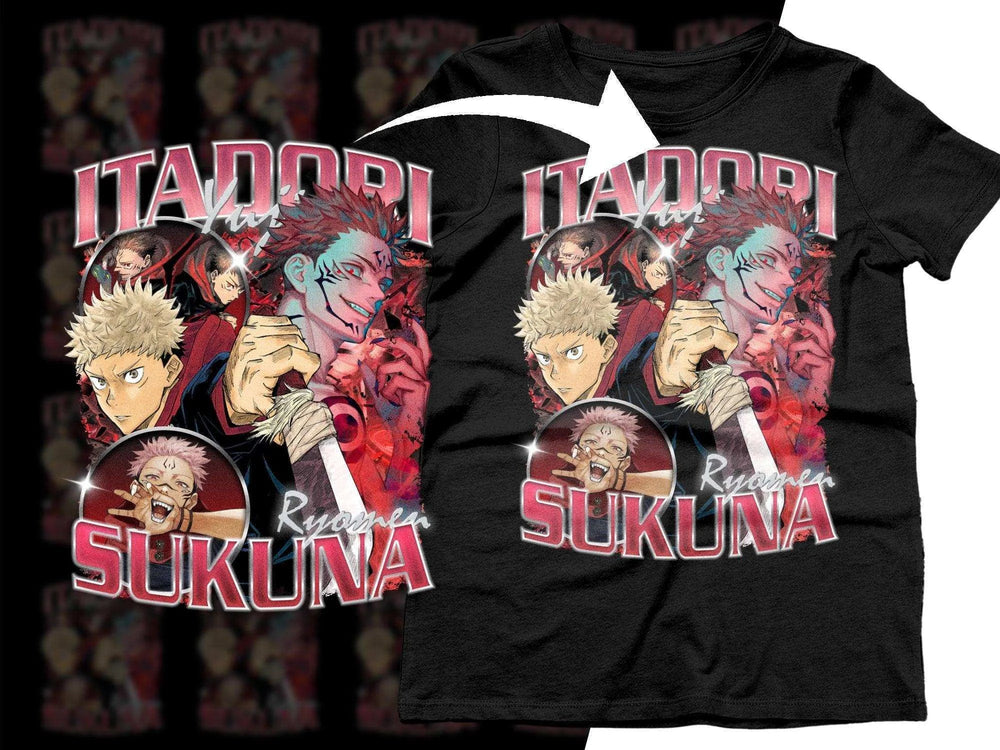 Anime Bootleg Itadori vs Ryomen Sukuna Graphic Png Digital DOWNLOAD