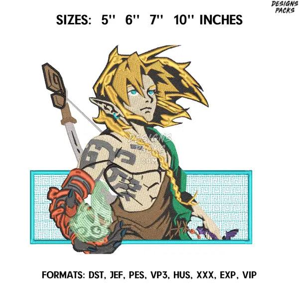 Anime  Embroidery Design File,  Anime Embroidery Design, Machine embroidery, Anime Pes Design Brother