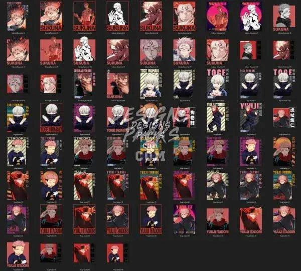 211 V2 Anime Designs Bundle PNG