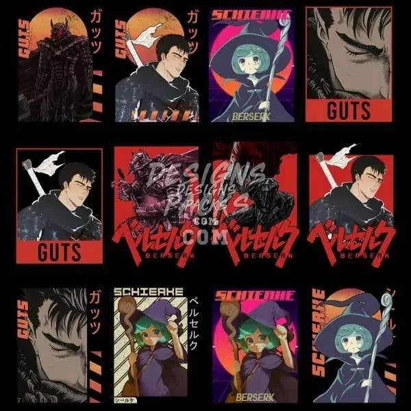 38 Anime Designs Bundle PNG