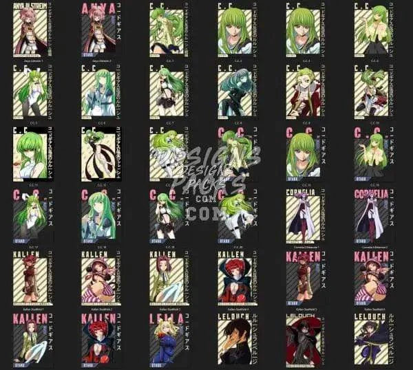71 Anime Anime Designs Bundle PNG