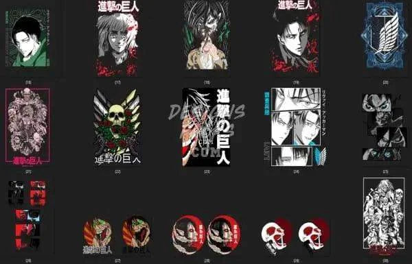 59 Anime Designs Bundle PNG