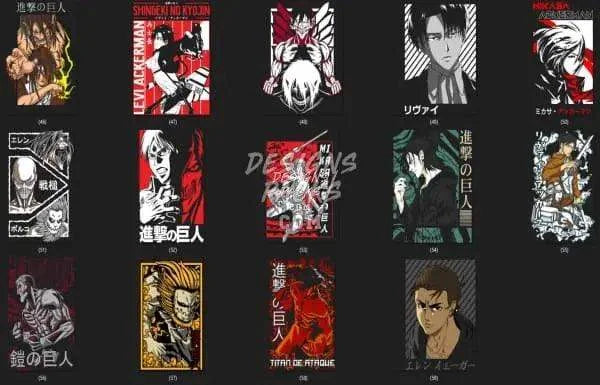 59 Anime Designs Bundle PNG