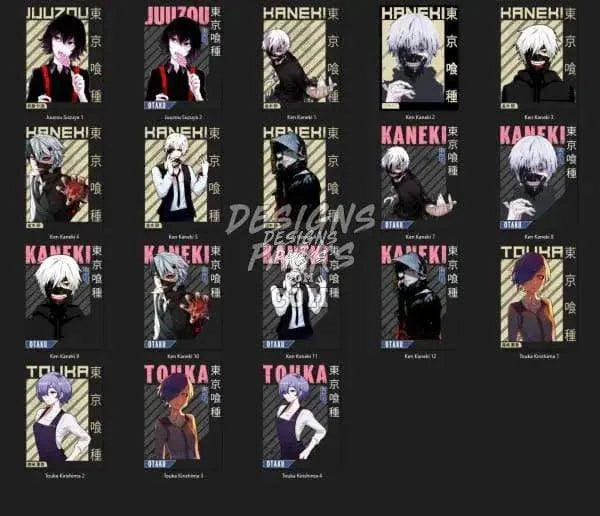 18 Anime Designs Bundle PNG
