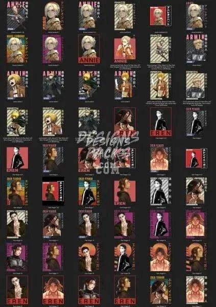 209 V2 Anime Designs Bundle PNG