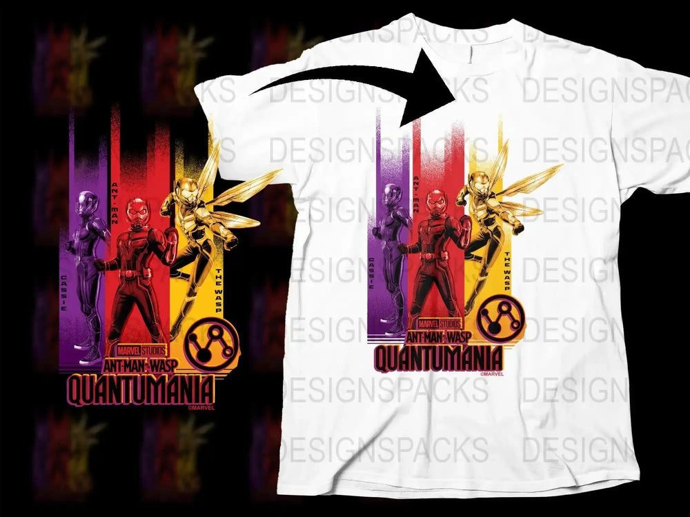 Ant-Man Wasp Cassie Quantumania Graphic Png Digital Download