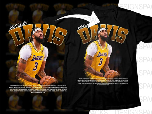 Anthony Davis Los Angeles Lakers Basketball Star Bootleg Png Digital Download
