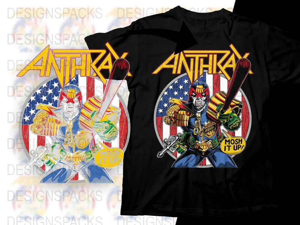 Anthrax Mosh It Up Graphic Png Digital Download