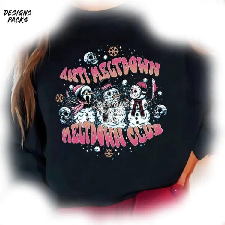 Anti Meltdown Snowman Characters Club Png Design