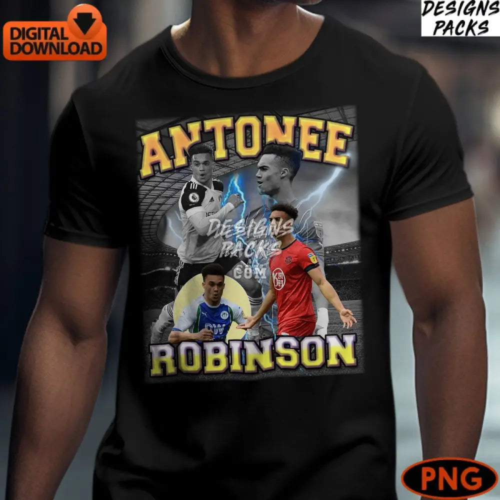 Antonee Robinson Football Star Digital Art Instant Download Png Soccer Player