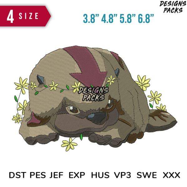 Cute sloth embroidery design with floral wreath, available in 4 sizes & multiple formats for instant download