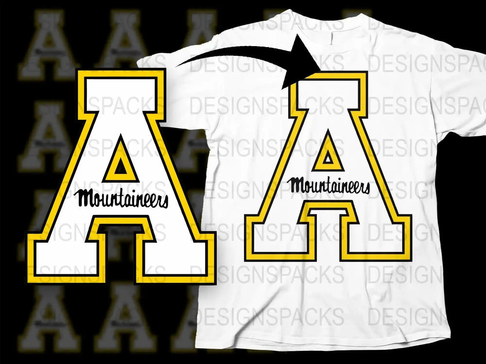 Appalachian State Mountaineers College Football Png Digital Download