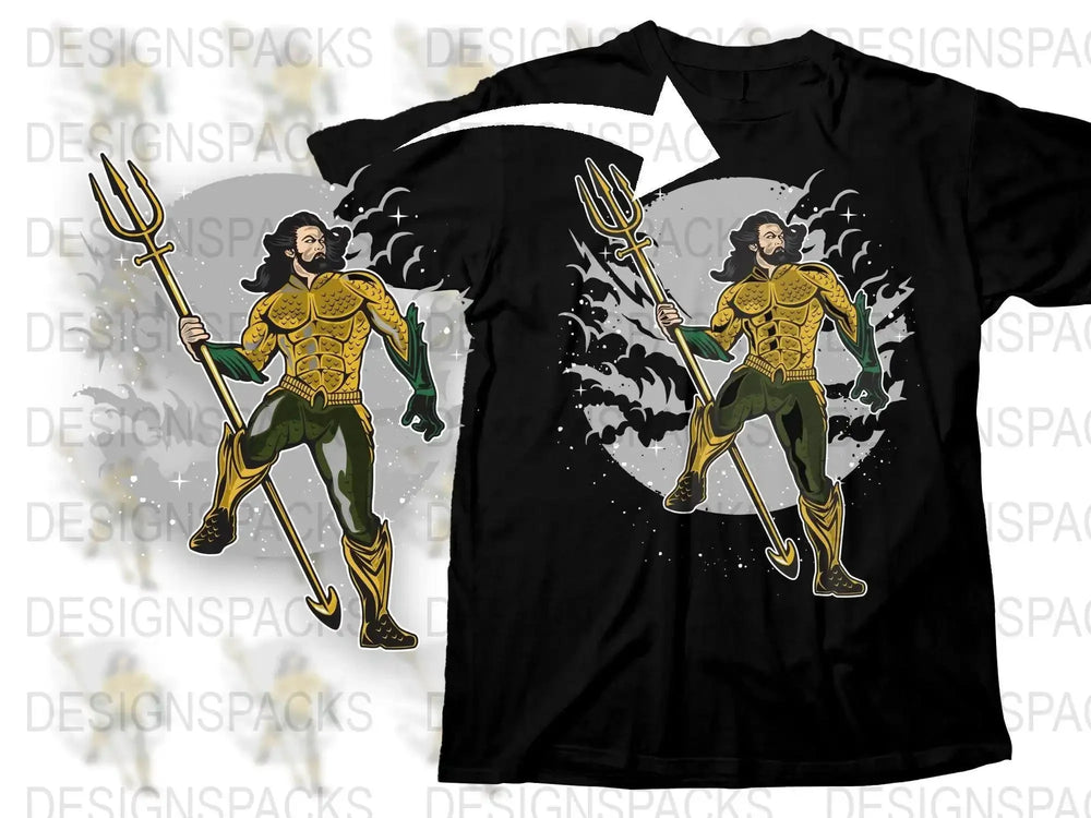 AQUAMAN Popculture Png Digital Download