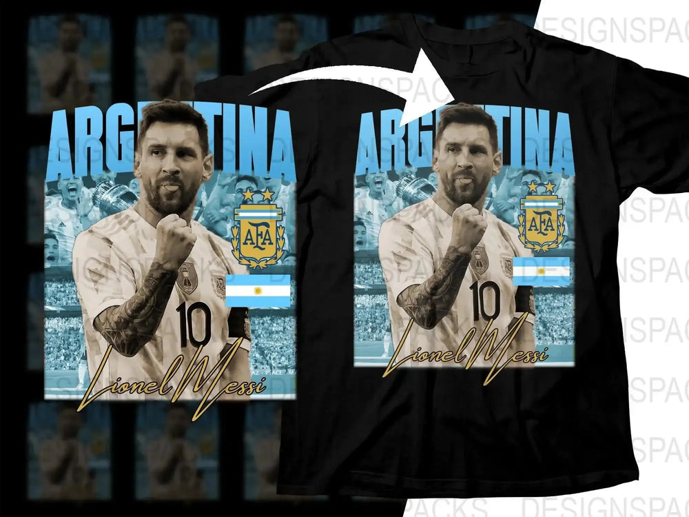 Argentina 10 Football Legend Lionel Messi Soccer Png Digital Download