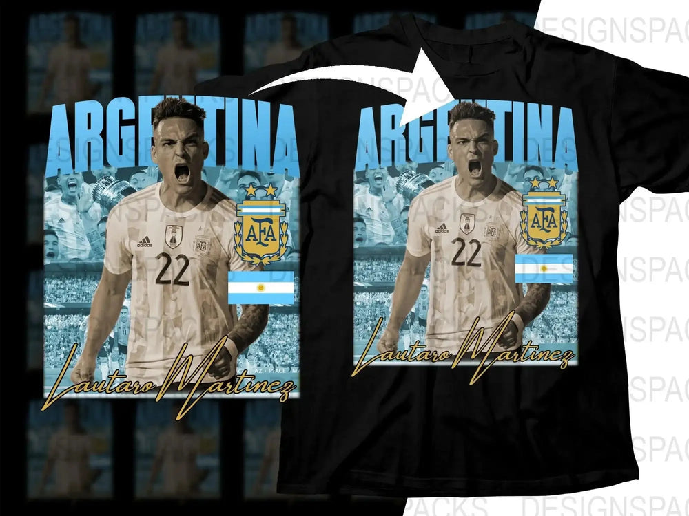 Argentina Soccer Star Lautaro Martinez Soccer Png Digital Download