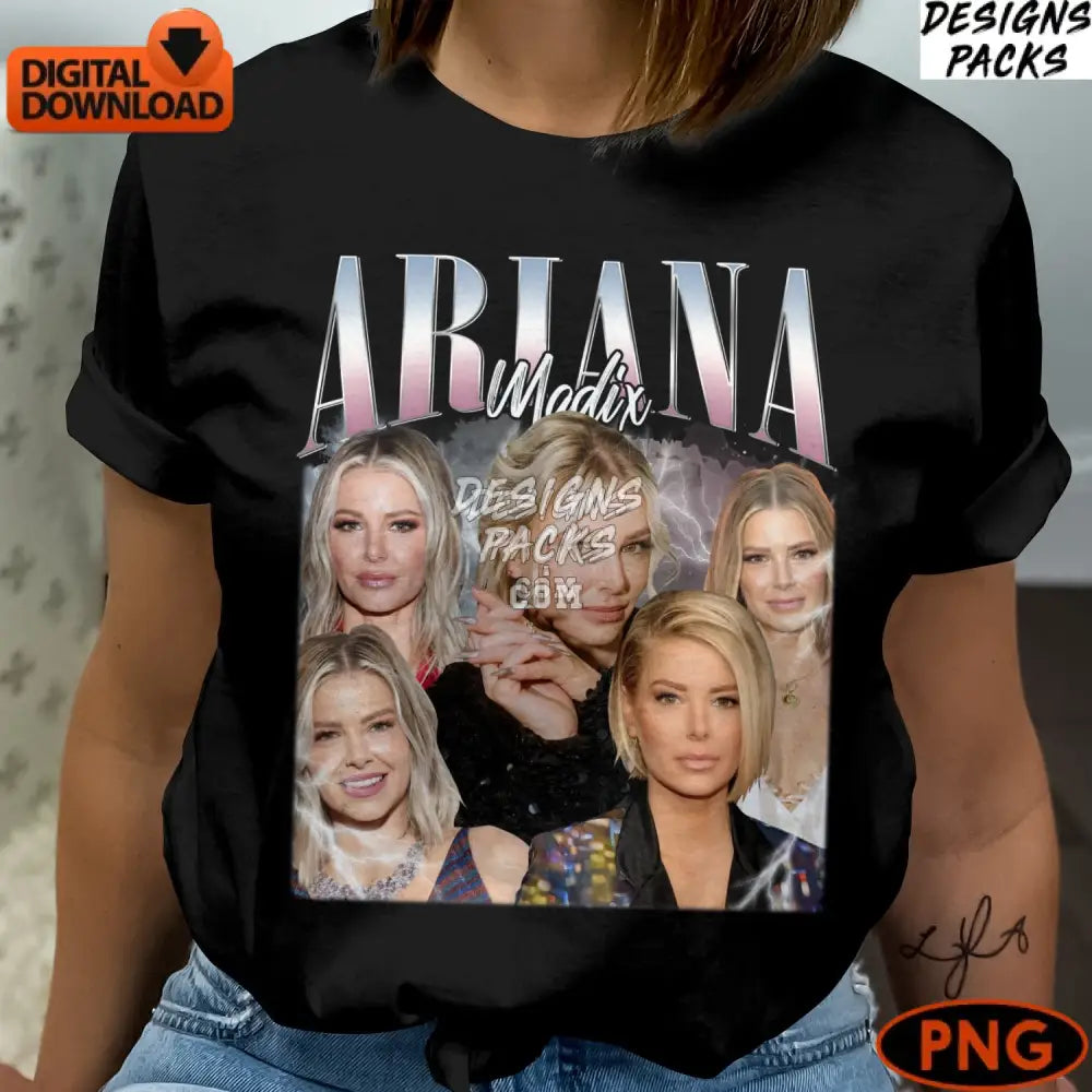 Ariana Celebrity Photo Collage Digital Png Download Actress Inspired Graphics