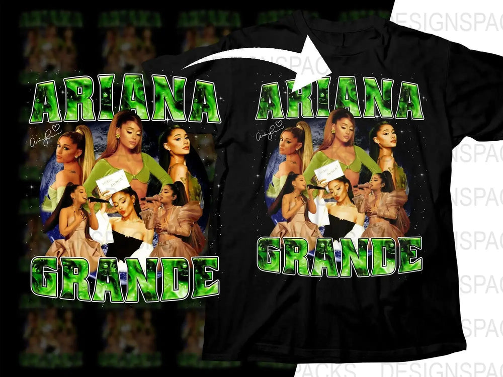Ariana Grande Music Bootleg Graphic Png Digital Download