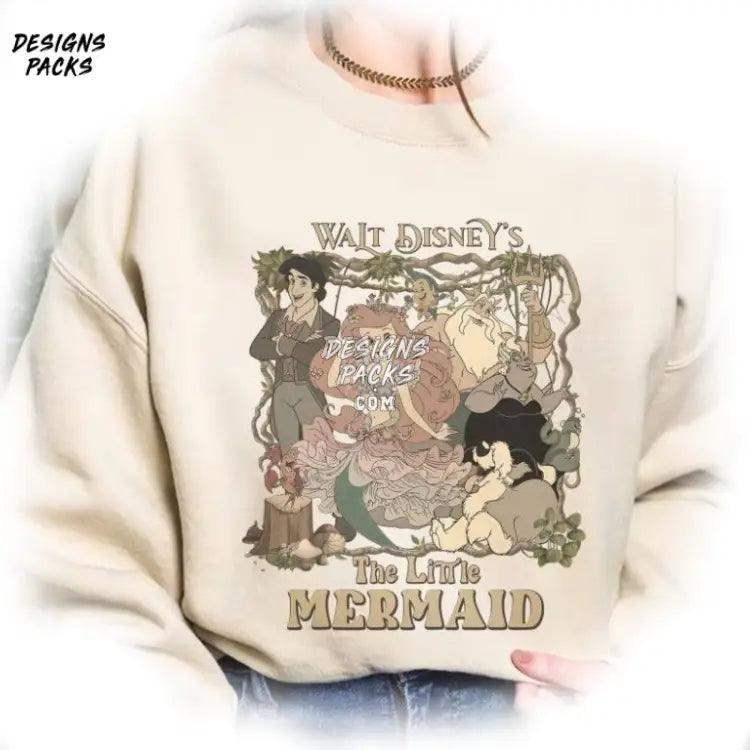 Ariel Little Mermaid Cartoon Land Trip The Png Design