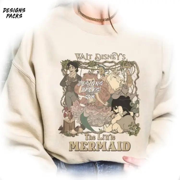 Ariel Little Mermaid Cartoon Land Trip The Png Design