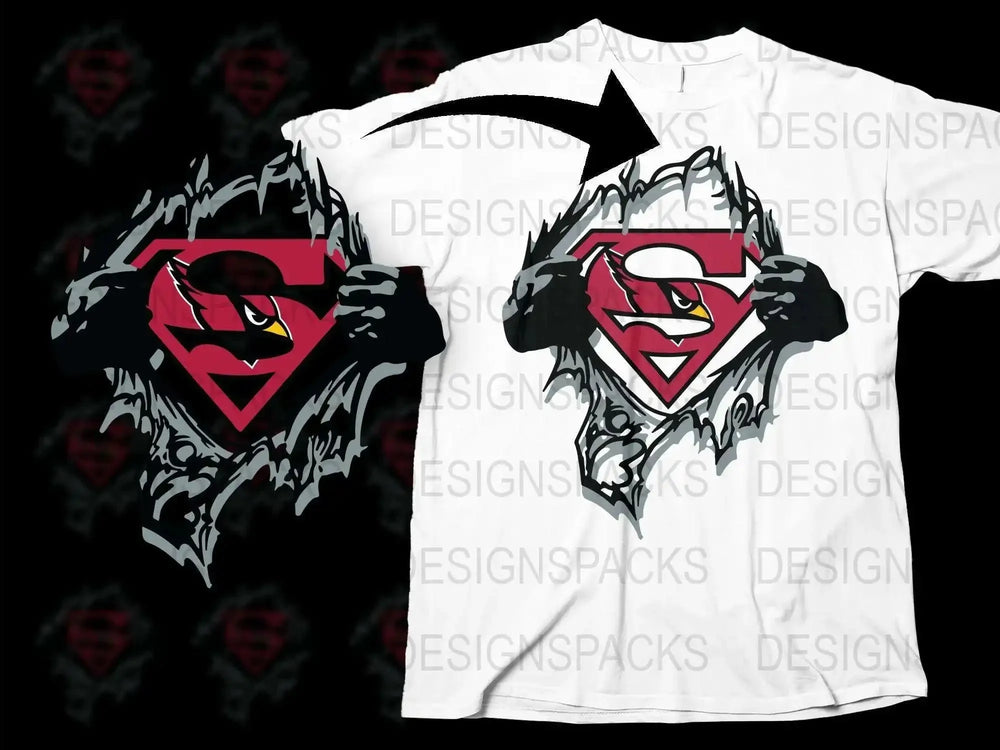 Superhero Graphic T-Shirt, Bold Red and Black Logo, Unisex Tee, Casual Streetwear, Unique Comic Design