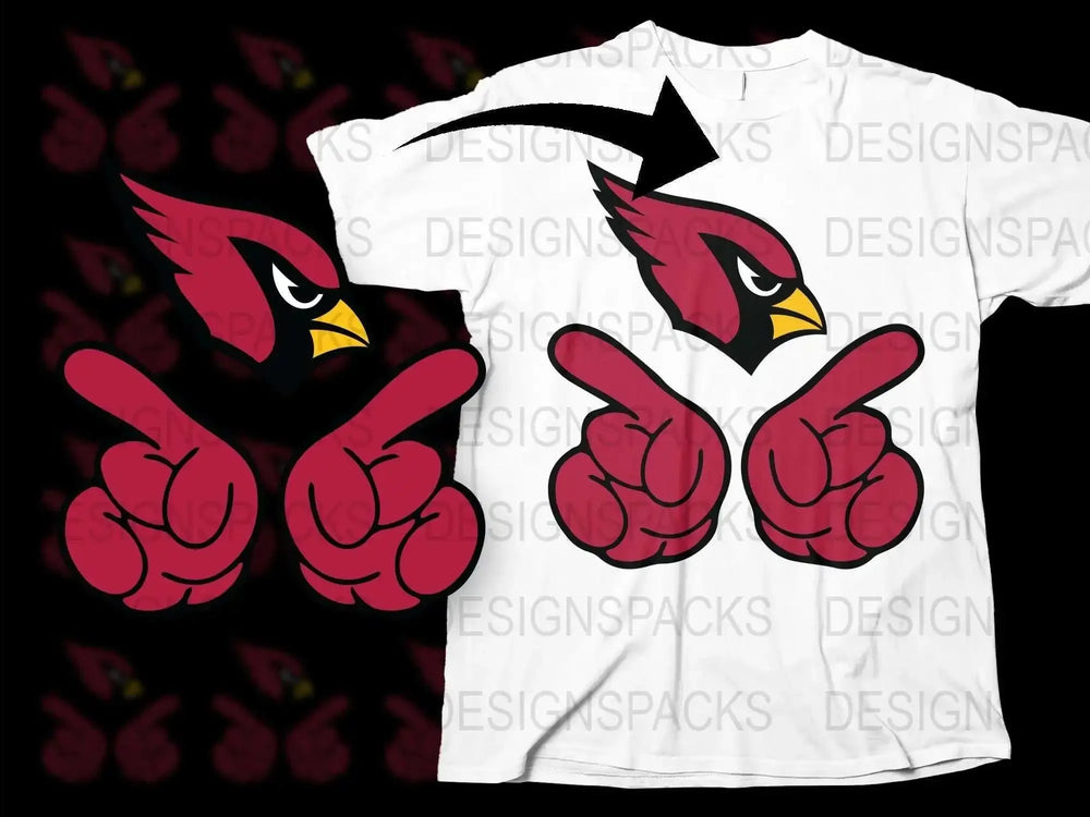 Red Cardinal Bird Graphic T-Shirt, Cartoon Style Bird Print Shirt, Unisex Casual Tee, Unique Nature Inspired Apparel