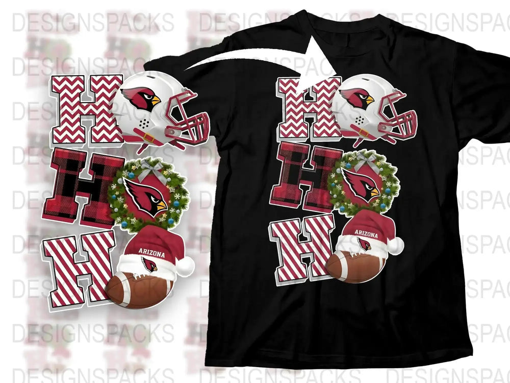 Arizona Cardinals Themed T-Shirt, Football Graphic Tee, Holiday Design, Fan Apparel