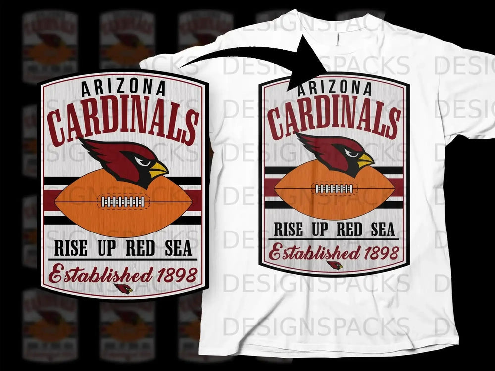 Arizona Cardinals Rise Up Red Sea T-shirt