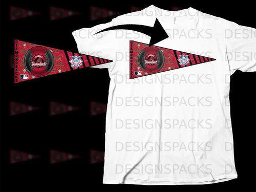 Arizona Diamondbacks Baseball Fan Emblem on Shirt