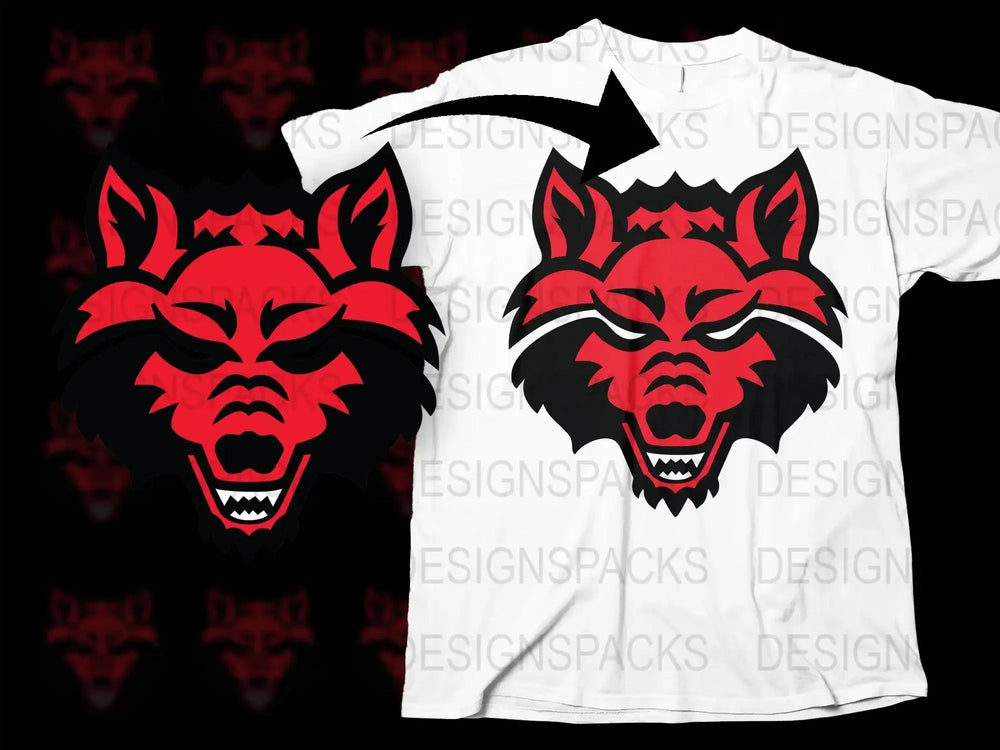 Arkansas State Red Wolves College Football Png Digital Download