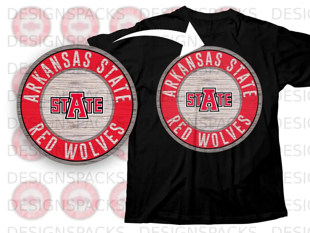 Arkansas State Red Wolves Logo T-Shirt Apparel