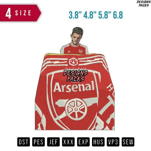 Arsenal fc Soccer Embroidery Design