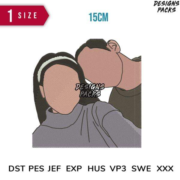 Print-ready embroidery design in 4 sizes, formats DST PES JEF EXP HUS VP3 SWE XXX for DTG DTF tumbler wraps