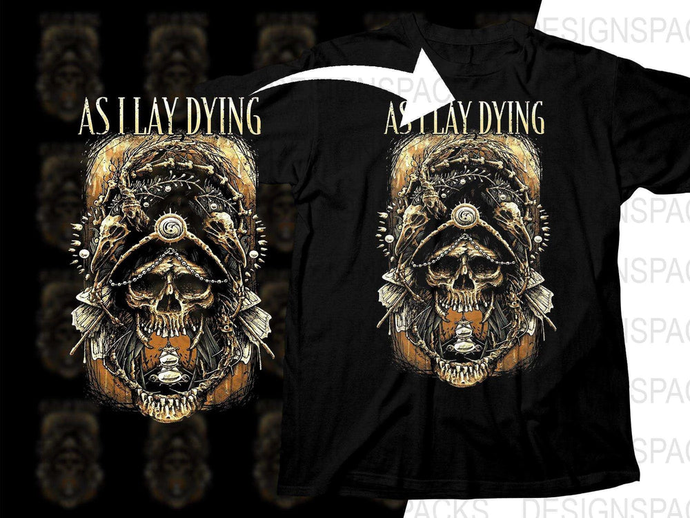 Artistic As I Lay Dying Rock Band Graphic Design Png Halftone Digital Download