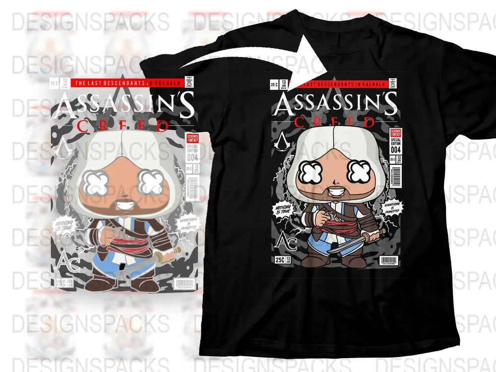 Assasin Creed Popculture Png Digital Download
