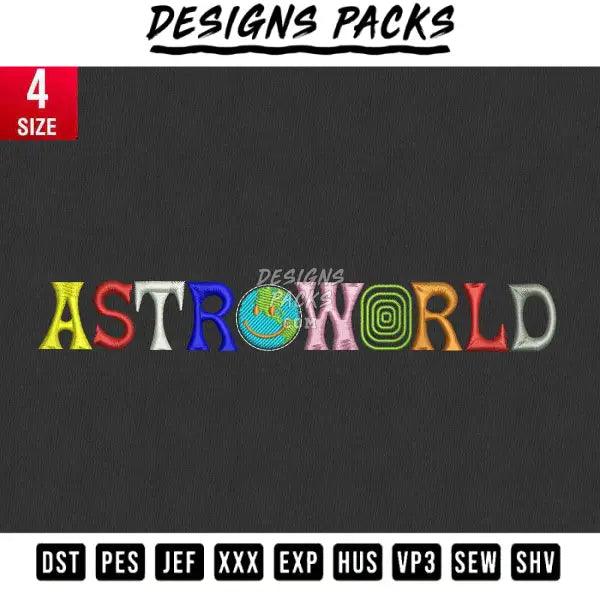 astroworld Embroidery Design 