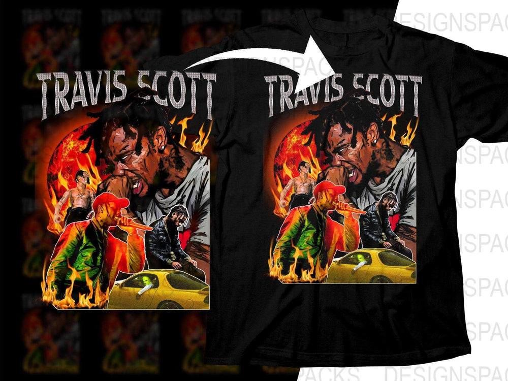 Astroworld Travis Scott Flame Graphic Png Digital Download