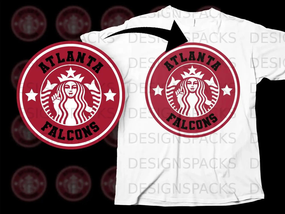 Atlanta Falcons Logo Design Graphic T-Shirt