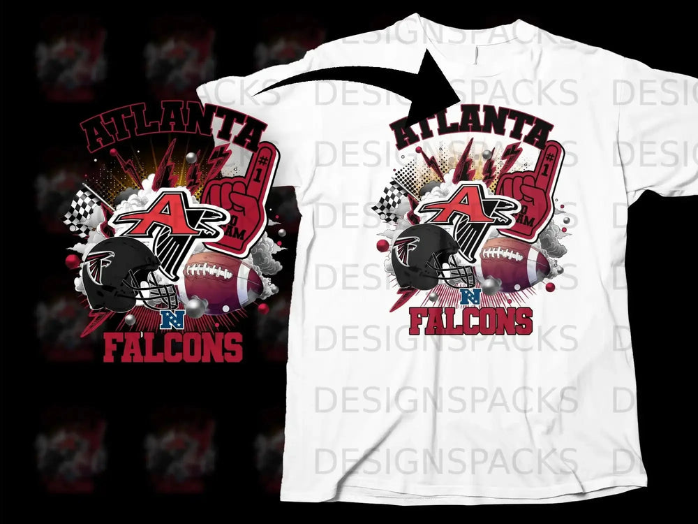 Atlanta Falcons Sports Graphics Design T-Shirt
