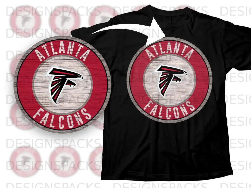 Atlanta Falcons Logo Design T-Shirt for Fans