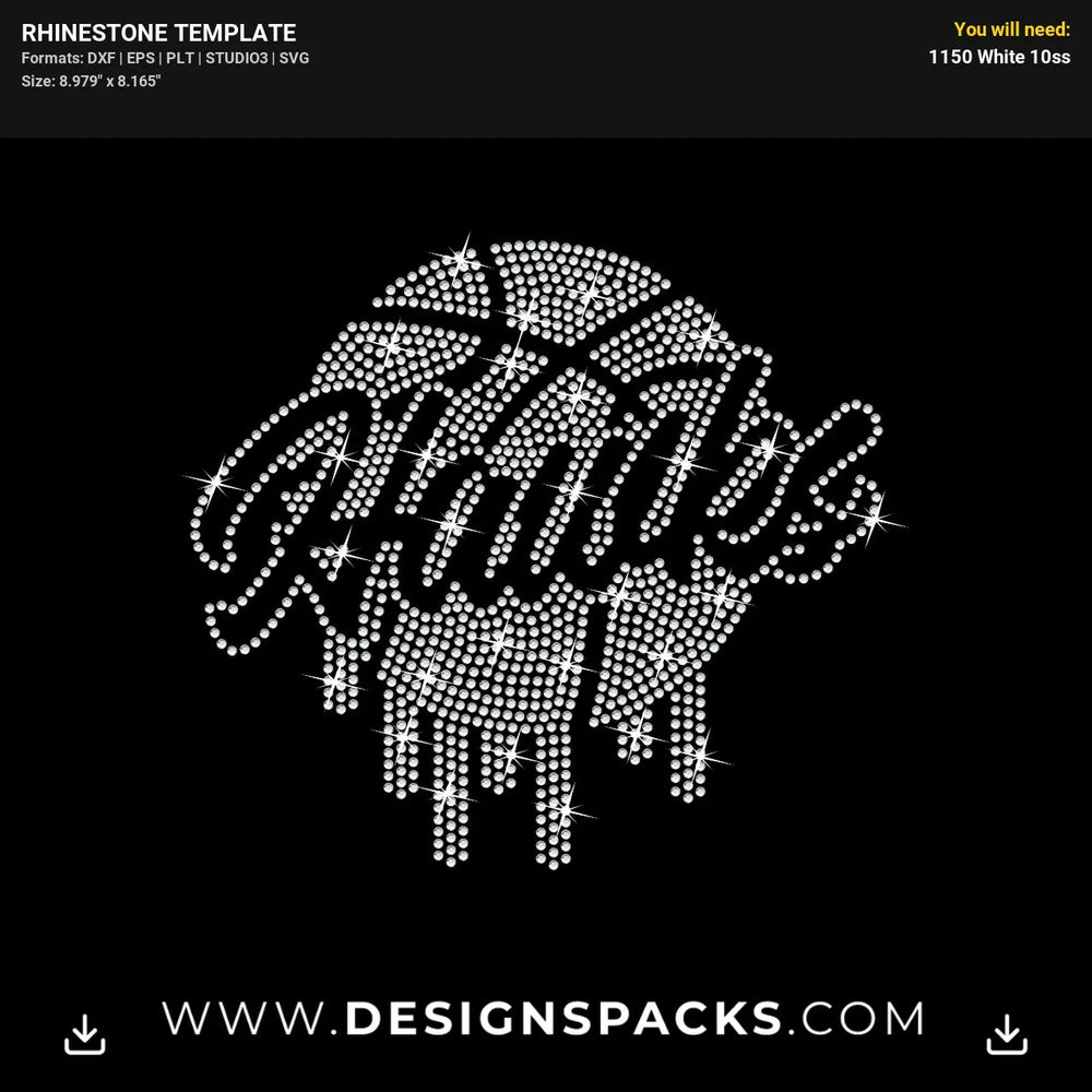 Atlanta Hawks Basketball Rhinestone Digital Template