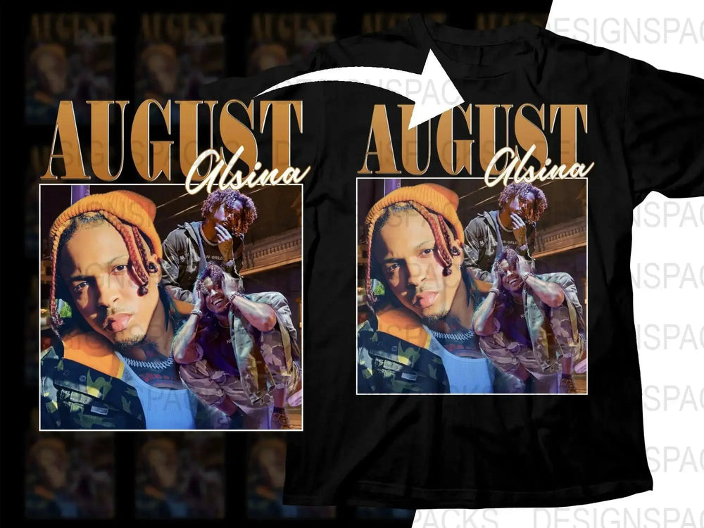 August Alsina Vibrant Street Style Graphic Png Digital Download
