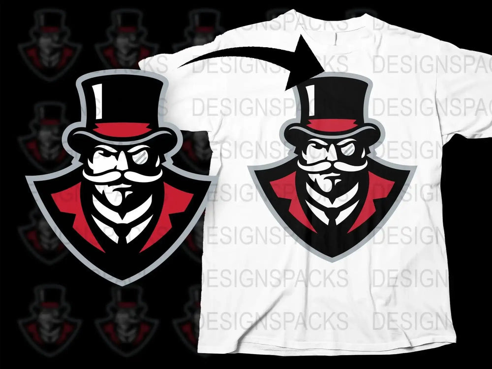 Austin Peay Governors College Football Png Digital Download