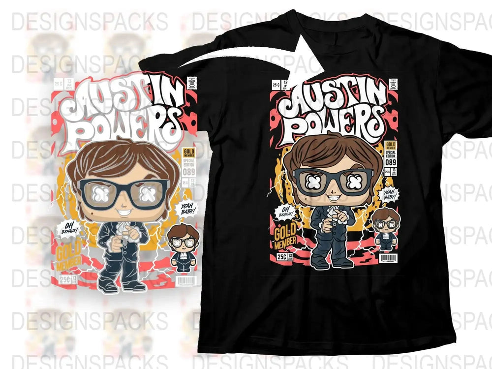 Austin Powers Popculture Png Digital Download