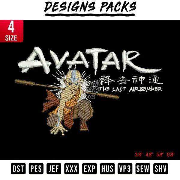 Avatar The Last Airbender Embroidery Design 