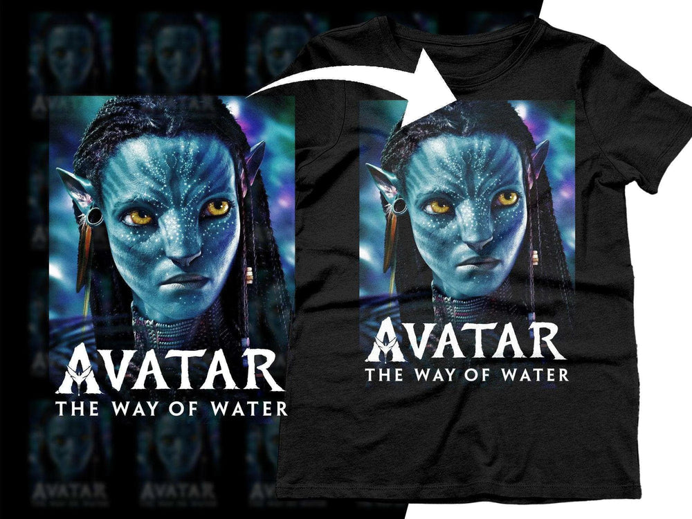 Avatar The Way of Water Art Inspired Halftone Png Digital Download
