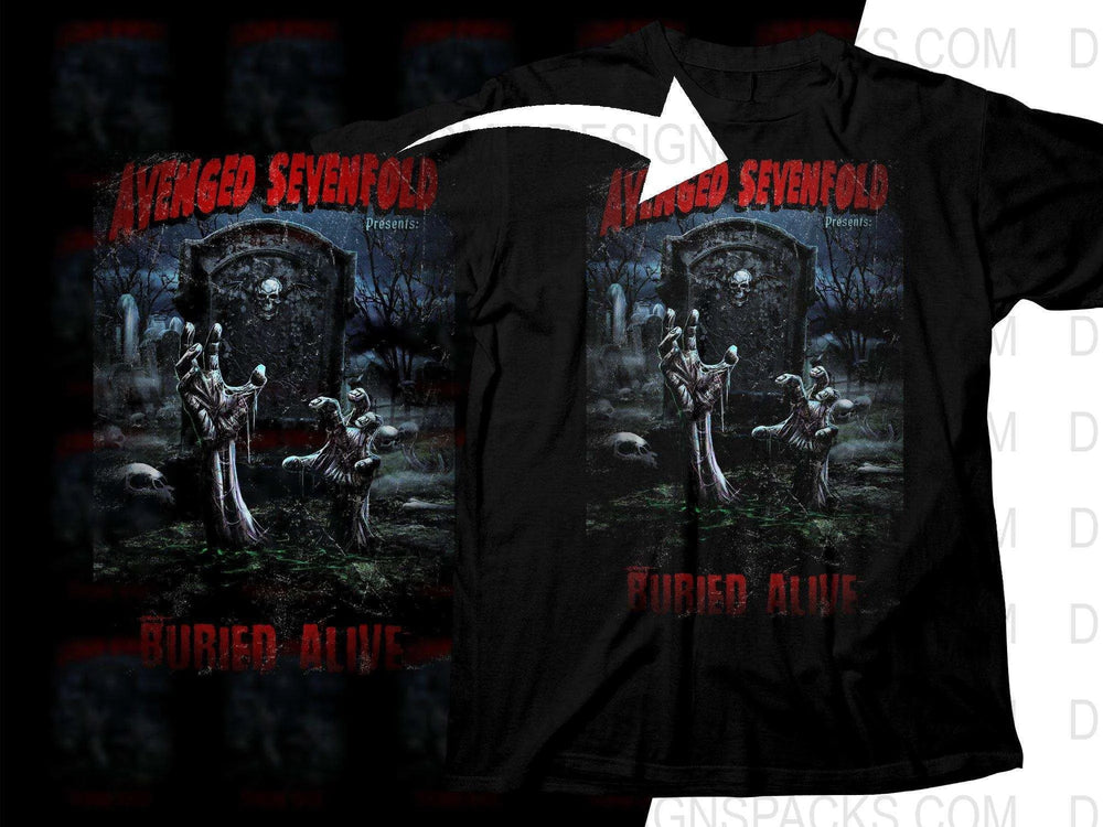 Avenged Sevenfold Buried Alive Concert Art Png Halftone Digital Download